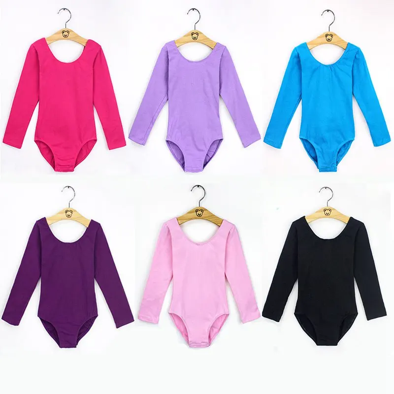 Ballet Leotards Kids Gymnastics Leotard Girls Dance Bodysuit Dancewear Dance Costumes Toddler Cotton Dance Leotard Short Sleeves