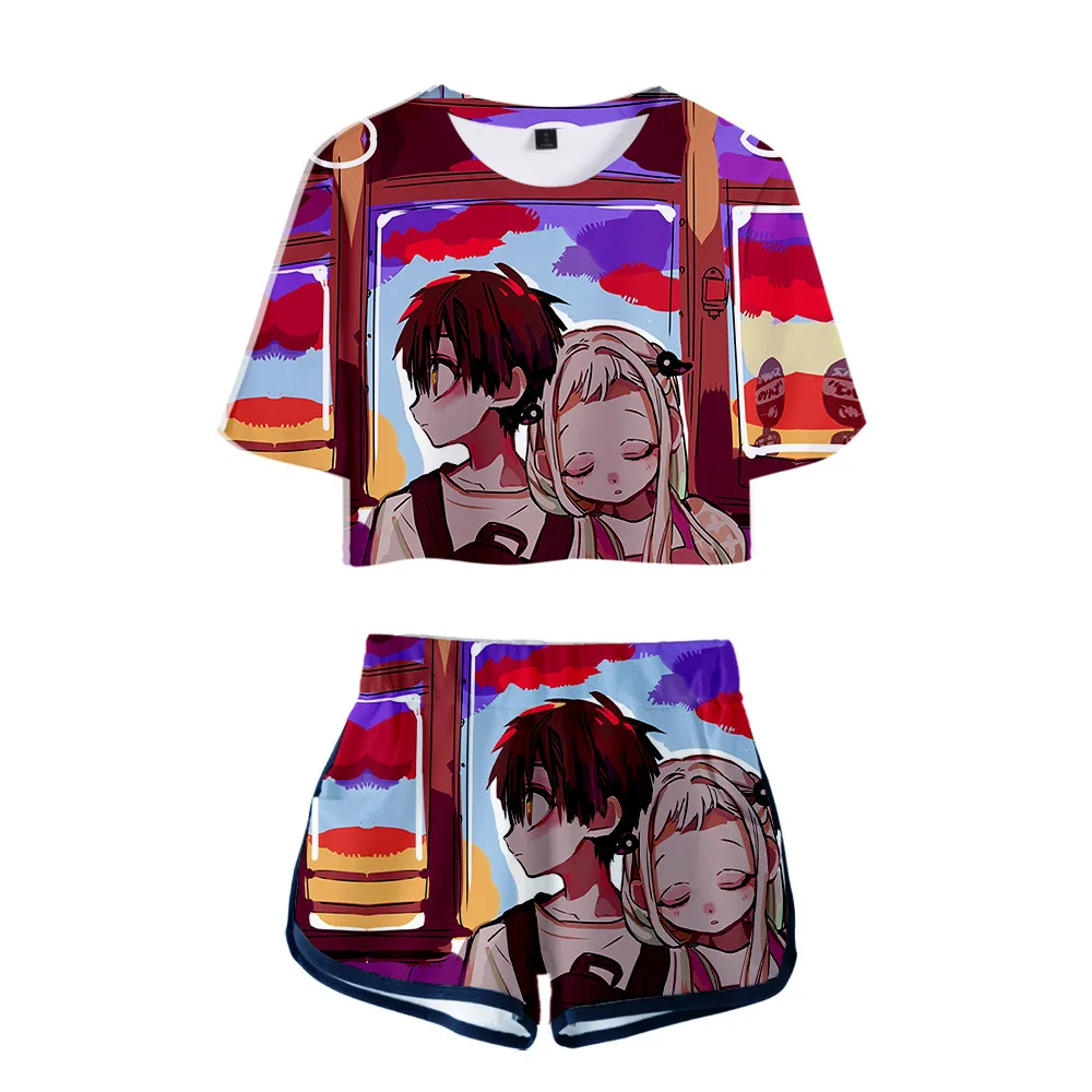 Toilet-Bound Hanako-kun Clothing Set Sport Suit Tshirt Jibaku Shounen Hanako kun Shorts Sport Clothing Yugi Nene Yashiro Disfraz