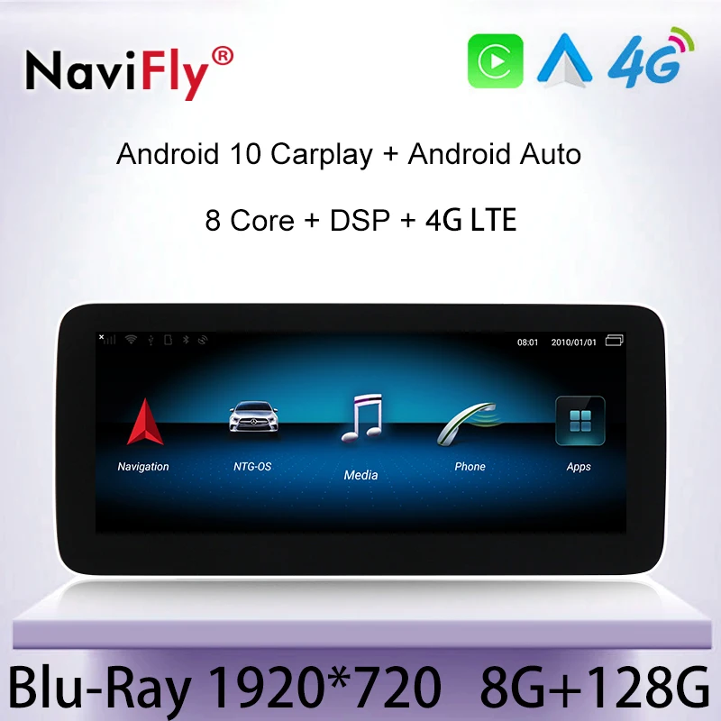NaviFly Android Автомобильная интеллектуальная система Мультимедиа Видео плеер GPS