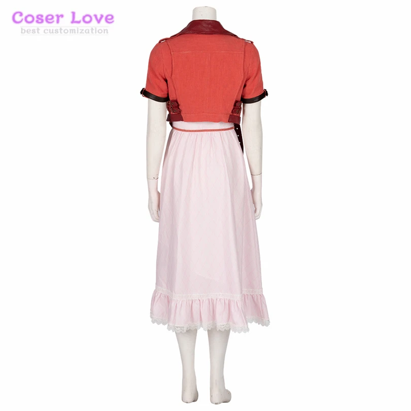 Final Fantasy 7: Remake Aerith Gainsborough Cosplay Costume for Halloween Christmas New years