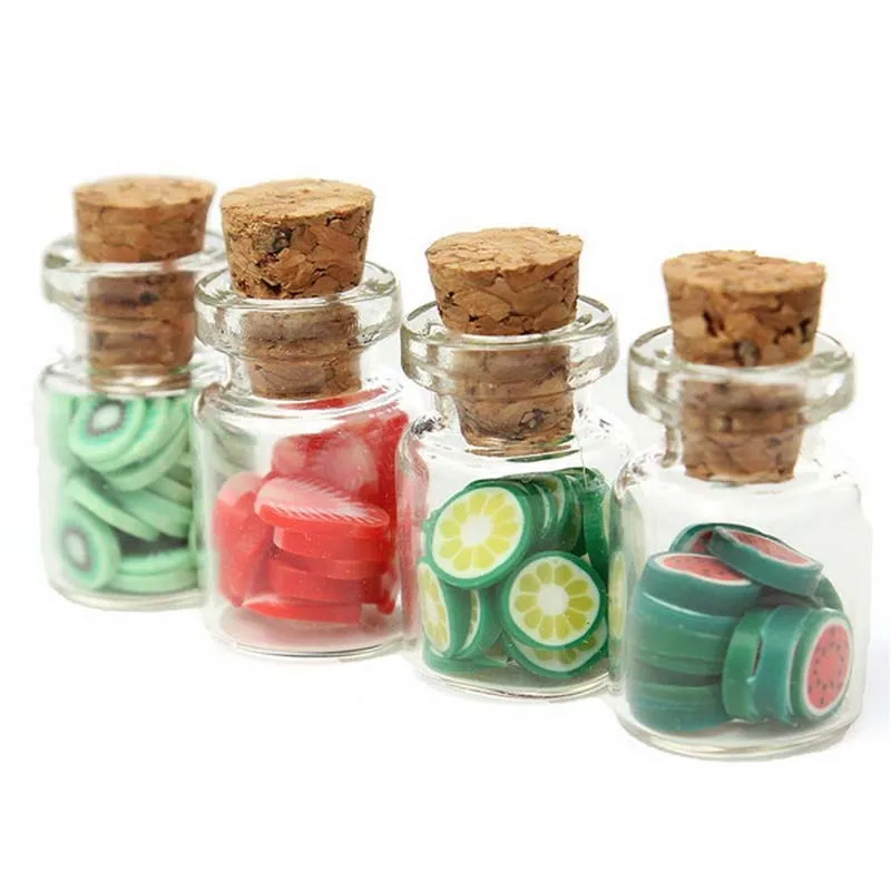 

1/12 Miniature Doll House Accessories Fruit Slices Can Glass Bottle Model Simulation Mini Kitchen ToyFor Dollhouse Decoration