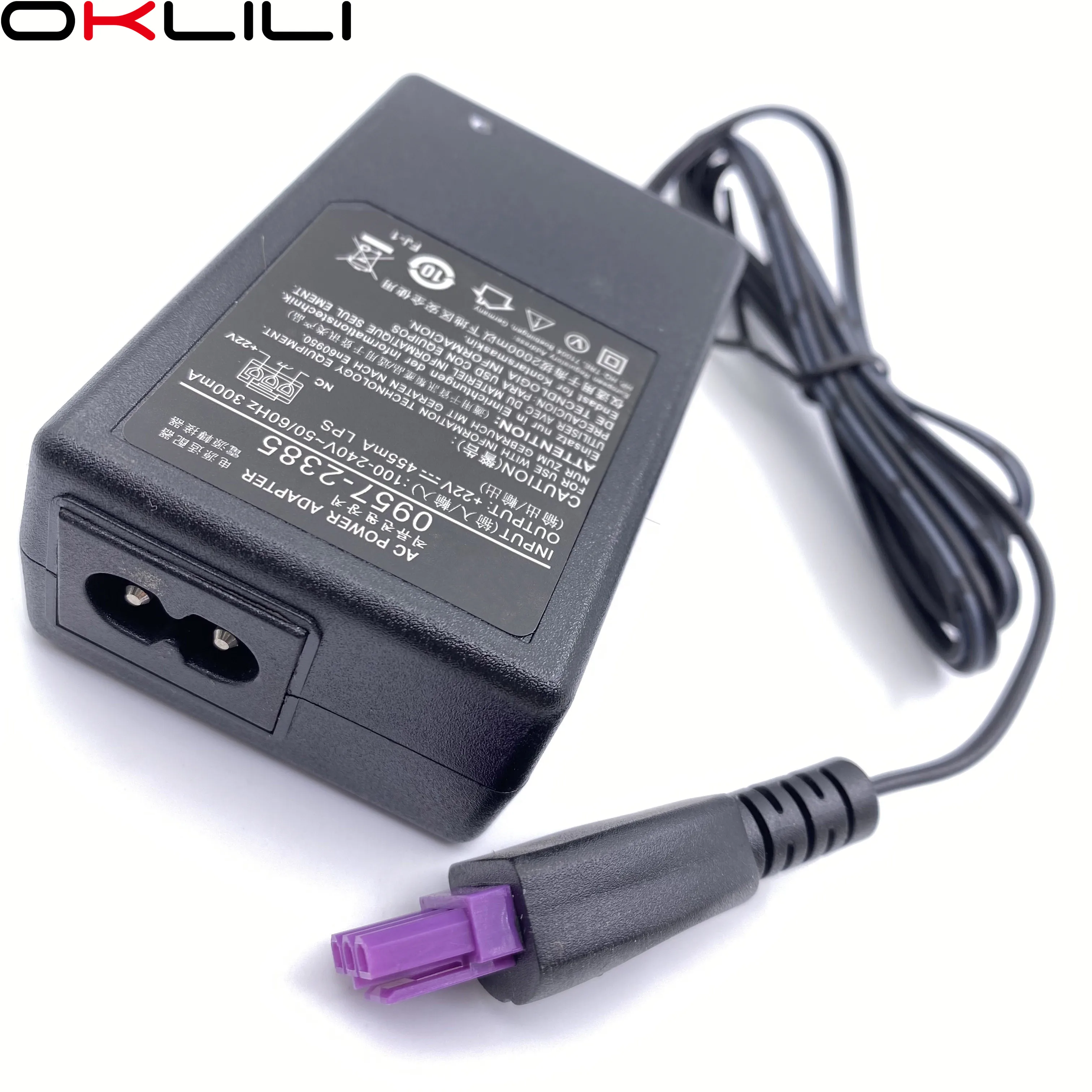 AC Power Adapter Charger 22V 455mA for HP 1010 1012 1510 1512 1513 1514 1518 2515 2540 2541 2542 2543 2544 2546
