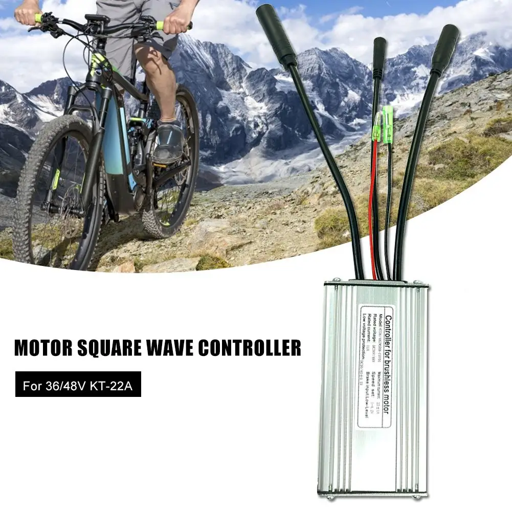 E-bike Speed Controller Waterproof Motor Square Wave Controller for 36/48V KT-22A