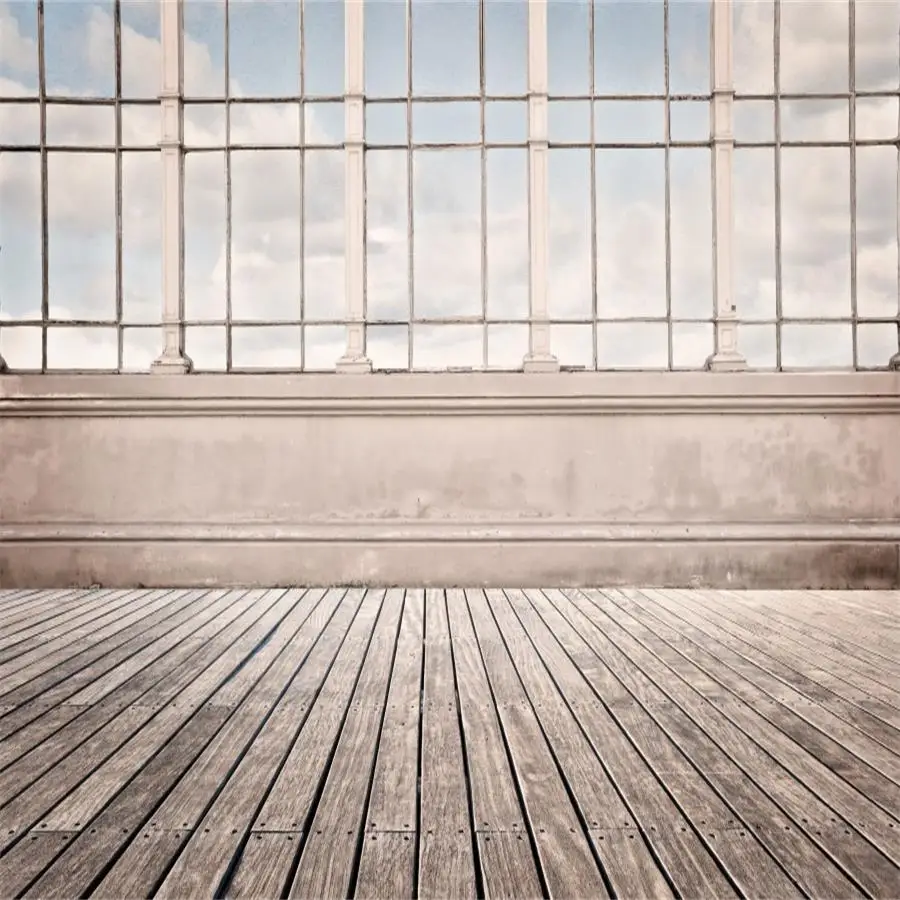 Laeacco серый белый фон для фотосъемки с изображением французского окна деревянного