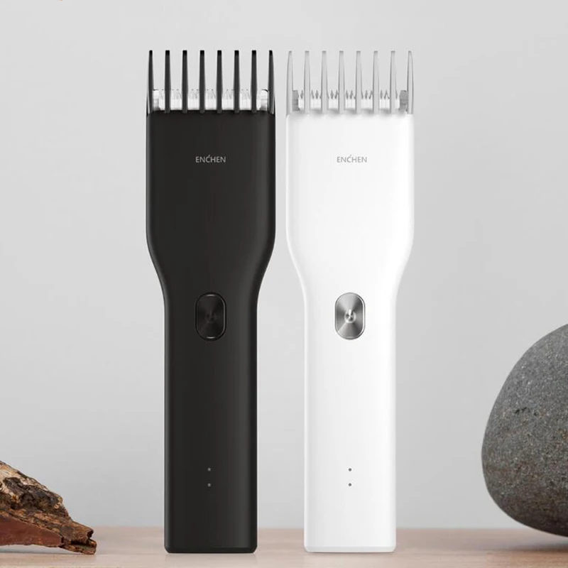 Cortadora de pelo eléctrica USB Youpin Enchen Boost, cortadora de pelo de cerámica de dos velocidades, cortadora de pelo de carga rápida, herramientas profesionales de barbero