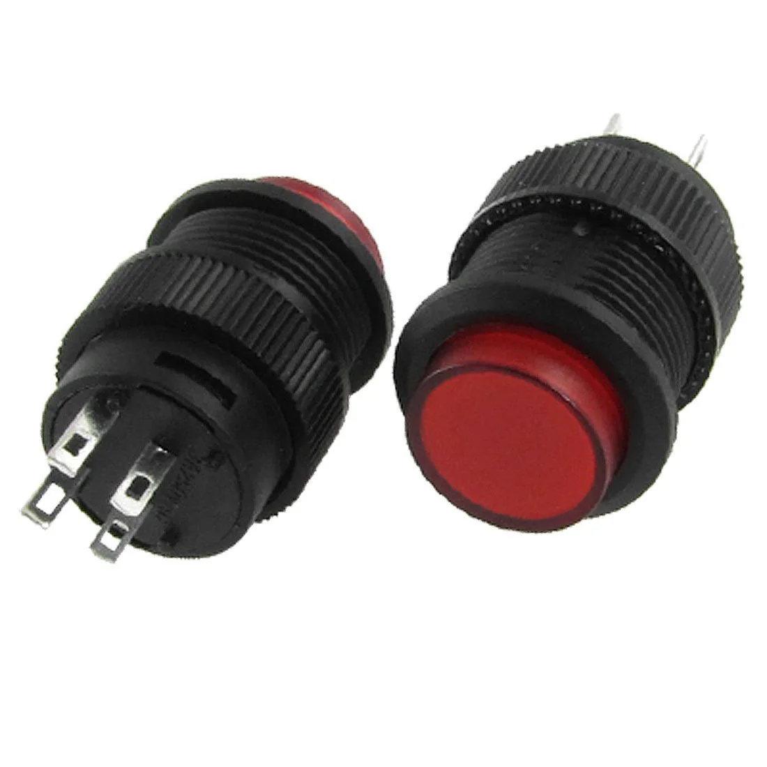 

Hot New 5 Pcs Red 3V LED Light Illuminated OFF-(ON) NO Latching Push Button Switch Lock