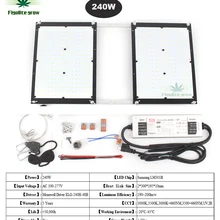 Диммируемый 240 Вт квантовый светодиодный светильник QB288 samsung LM301B 3000K mix660 UV IR с драйвером Meanwell, 5 лет гарантии