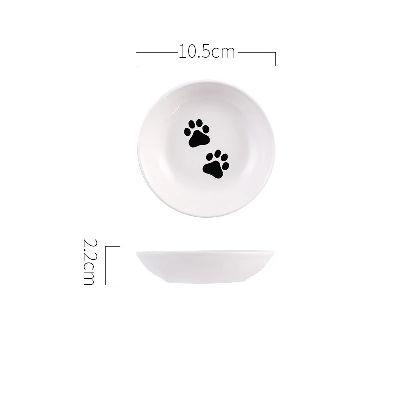 Креативное маленькое блюдце в форме милого кота, мини тарелка из керамики, мультяшное блюдо, креативная тарелка для закусок, Шиншилла, белка, ежик, чаша - Цвет: paw