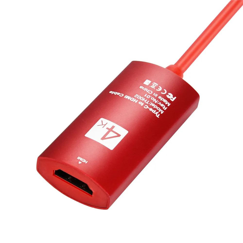 Ouhaobin USB 3,1 type C USB-C-HDMI 4K HDTV Кабель-адаптер для samsung S9 видео кабель адаптер HDMI конвертер адаптер