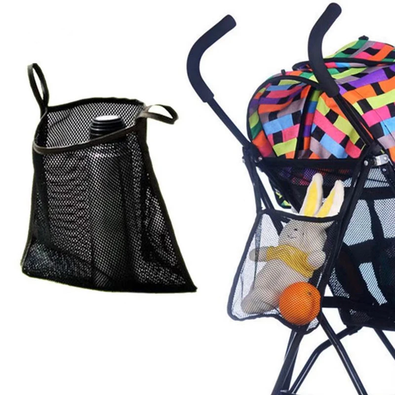 1pc/lot Baby Stroller Pram Hanging Bags Baby Stroller Mesh Bag Umbrella Car Strollers Storage Bag baby stroller accessories and parts	
