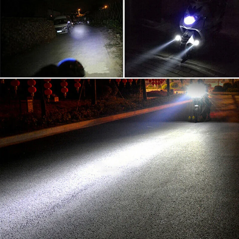 30 Вт U3 светодиодный 12V мотоциклов головной светильник Голубой ангел глаз вождения точечный светильник лампа