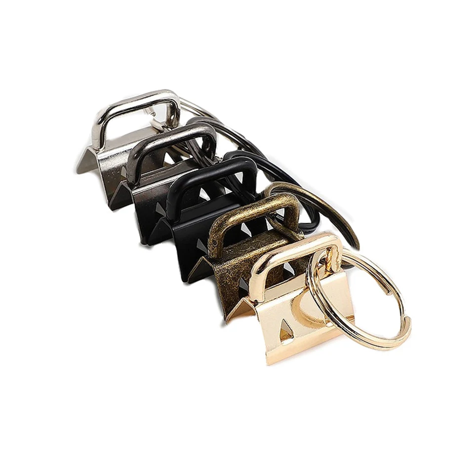 Kit Portachiavi Fai Da Te Con Moschettoni E Catenelle - 8 Clip, 8 Anelli, 2 Catene - Metall0 Argento