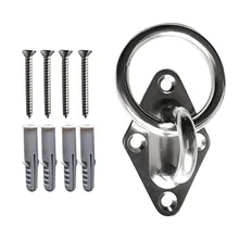 316 нержавеющая сталь Алмазная глазная пластина штапельное кольцо лодка морской коврик крючок для глаз