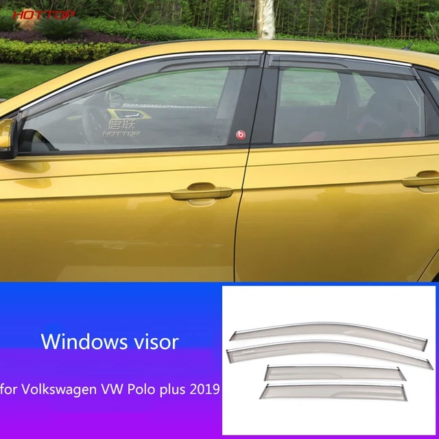 Windows Visor for Volkswagen VW Polo Mk4 Vivo 5-door GTI 9N 2002~2009 Vent  Deflector Smoke Guard Awnings Rain Eyebrow Accessorie