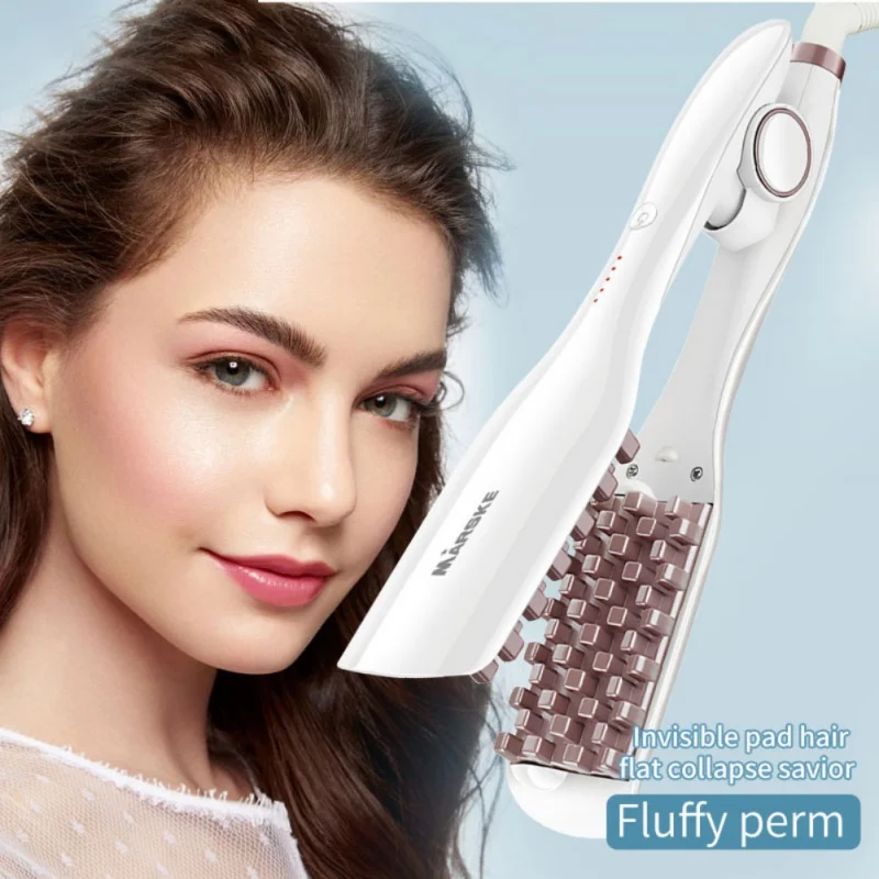 

Curling Irons For Women Men Corn Splint Plaid Roll Hairstyle Fluffy Dual-purpose Splint Curling Irons Hair Crimper Krultang Iron