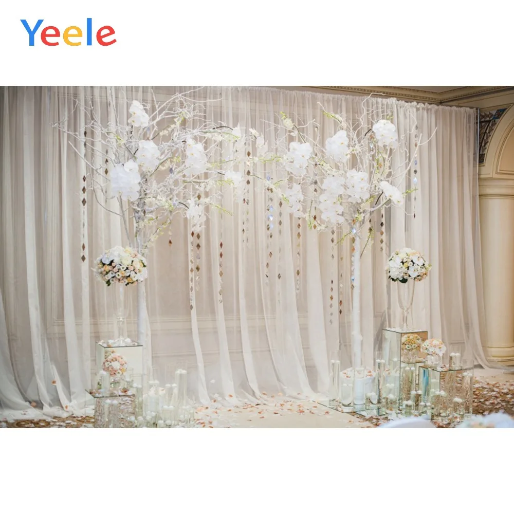 Yeele Свадебные вечерние фоны для фотосъемки с декором в виде цветочной зоны персонализированные фоны для фотостудии - Цвет: NBK00261