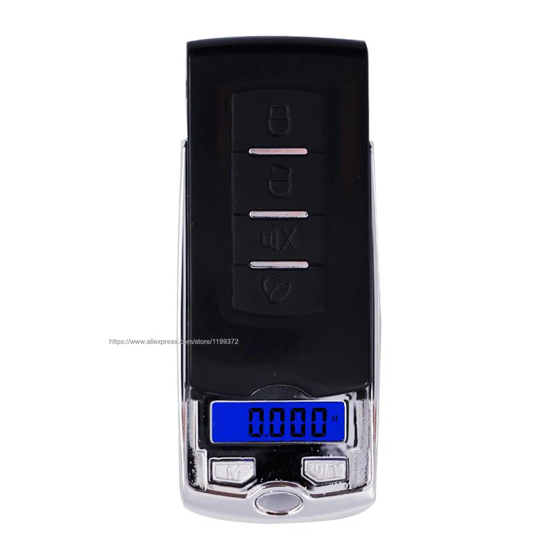 50pcs 자동차 키 디자인 200g x 0.01g 미니 전자 디지털 보석 규모 균형 포켓 그램 LCD 디스플레이