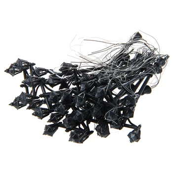 

Practical Boutique 20pcs Model Garden Light Double Heads Lamppost Scale 1:100