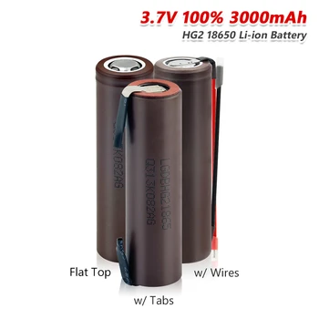 

18650-HG2 High Drain 3.7V 3000mAh Li-ion Battery 20A For LED Flashlight 4Pcs High Drain 3.7V Rechargeable 18650 Battery