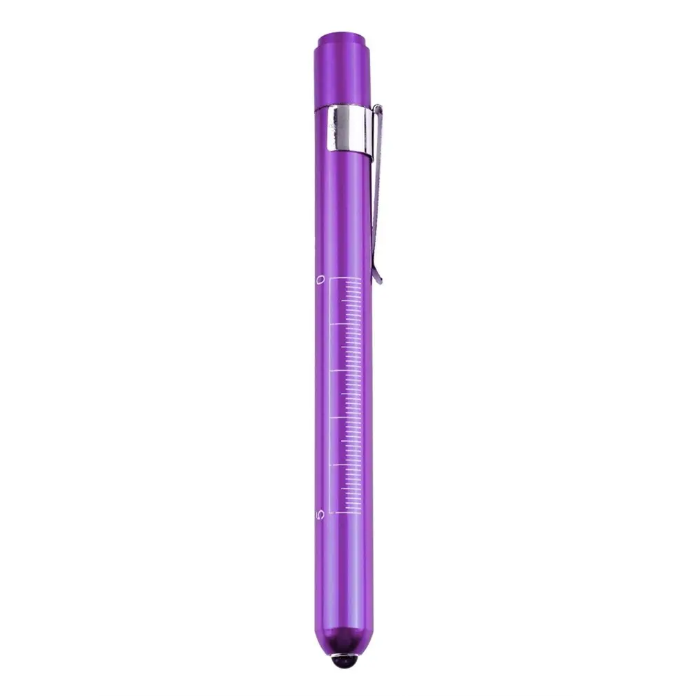 

NEW Aluminum Purple Penlight Pen LED Light Torch Medical EMT Surgical First Aid Flashlight Penlight