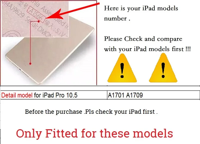  Wireless Bluetooth Keyboard Cover For iPad Pro Air 3 10.5 Case A1701 Removable Pencil Holder Stand 