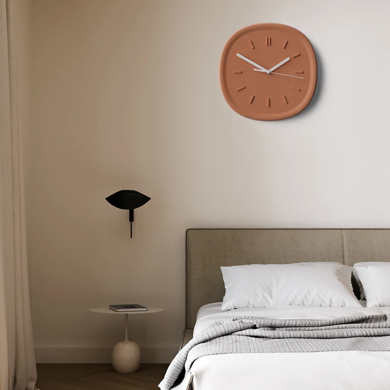 

Simple Wall Clock часы настенные Nordic Style Living Room Household Decoration Creative Light Luxury Wind Cement Silent Clocks
