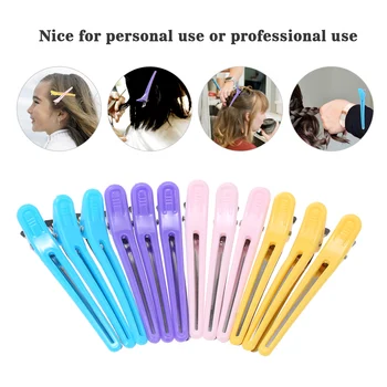 

12PCS Hair Clips Fashion Hair Clip Duckbill Clips Colorful Anti-slip Hair Styling Salon Hairdressing Tool