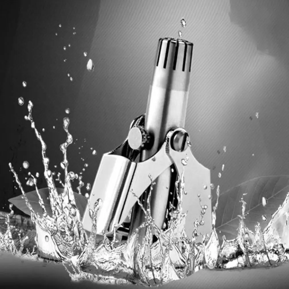 Мини-триммер для волос в носу, водонепроницаемый мини-триммер для волос в носу, бритва-триммер, механическая нержавеющая сталь