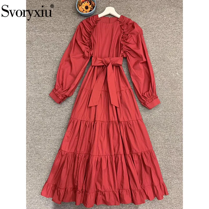 Svoryxiu 2020 Runway Autumn Winter Vintage Long