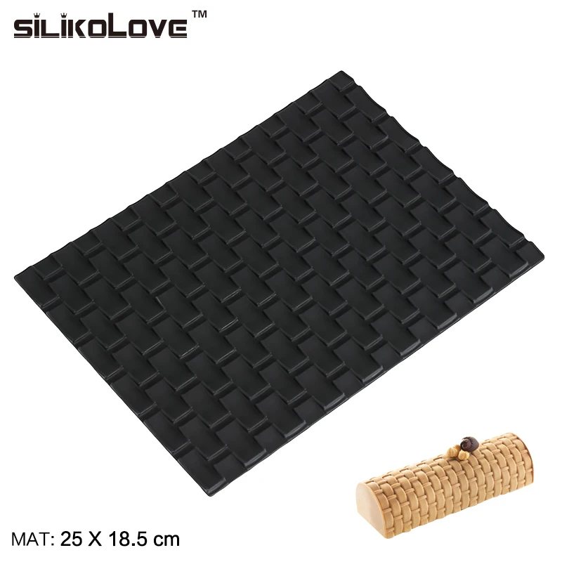 SILIKOLOVE силиконовая форма термостойкая текстура мат форма для муссовых тортов десерт Рождественские формы коврики комбинация свободы
