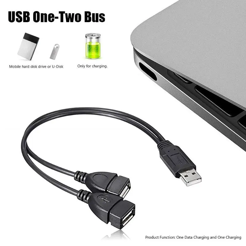 Кабели для передачи данных 30 см USB 2,0 двойной usb Мужской Женский Высококачественный портативный удобный USB кабель для зарядки кабель-удлинитель