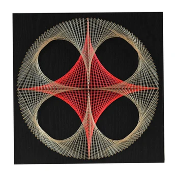 

DIY Nail String Art Kit Geometric Winding Lines Drawing DIY Crafts Painting Materials Kit For Kids Adults Beginners Home Decor