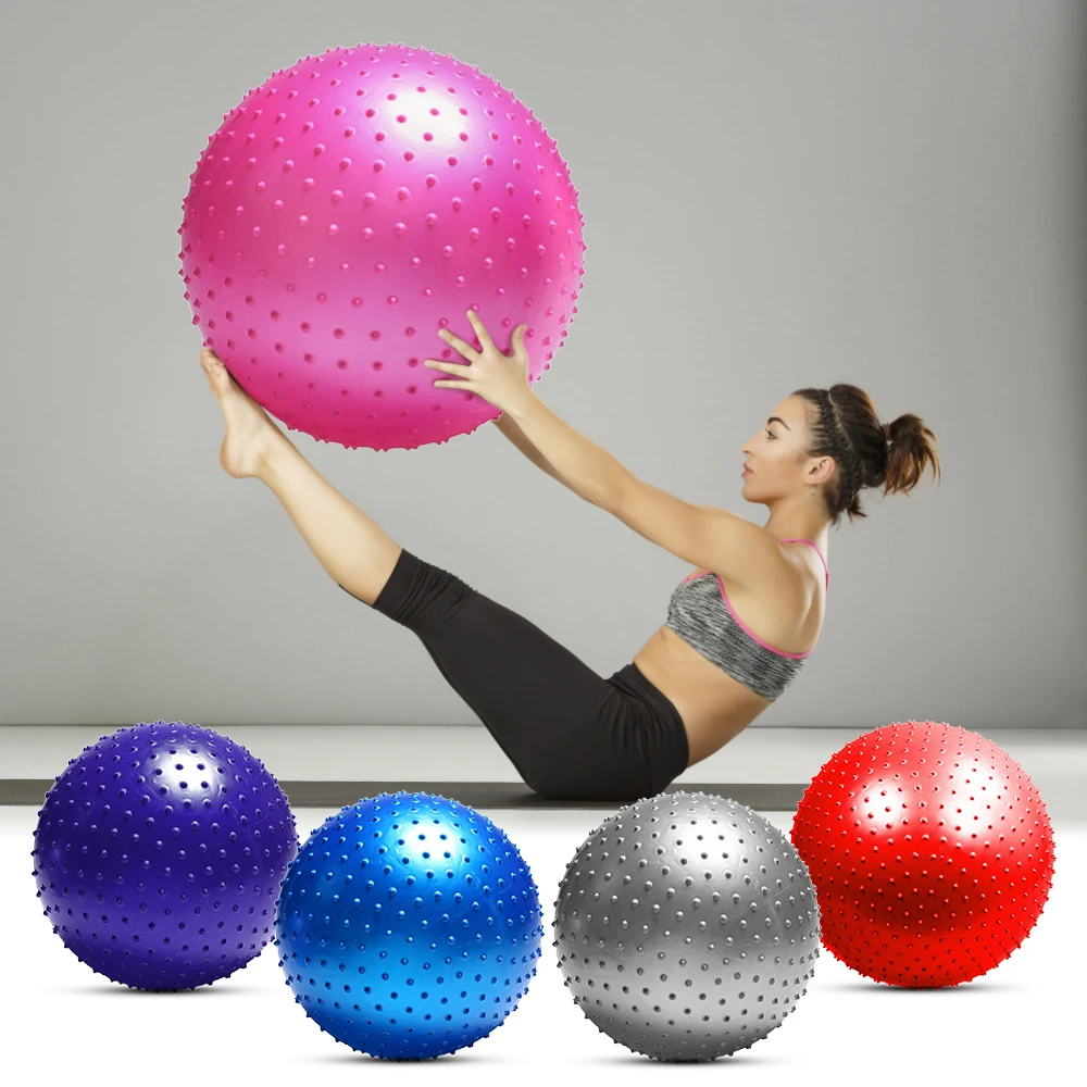 65Cm Yoga Ball EXERCISE Balance Fitness Stability Pilates Gym Anti Burst & Pump 