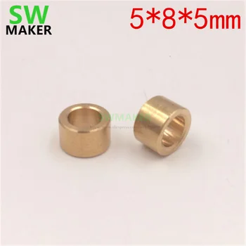 

10pcs 3D printer accessories 5*8*5mm self-lubricating copper sleeve, special copper bearing sleeve 5x8x5mm Brass fasteners