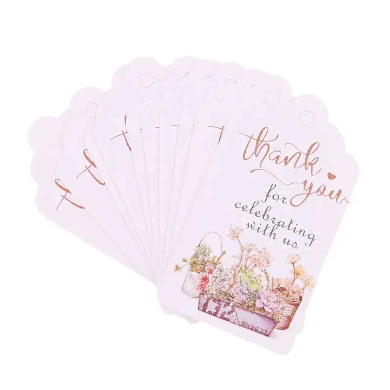 50 Sets Wedding Favor Party Sweets Candy Boxes with Tag Ring Pendant Baby Shower