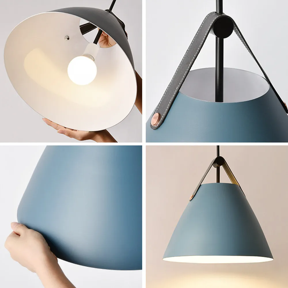Nordic Pendant Lights Aluminum Pendant Lamp Loft Modern Hanging Kitchen Fixtures Lamp Living Room Bedroom Restaraunt Cafe Lights