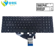 Angielski w usa podświetlenie klawiatura do HP omen 15-DC 15-DH 7J18C0 PK132JZ2B00 klawiatura notebooka RGB kolorowe podświetlany biały klucze nowy