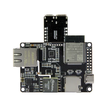 

TTGO T-Internet-POE ESP32-WROOM LAN8720A Chip Ethernet Adapter And Downloader Expansion Board Programmable Hardware