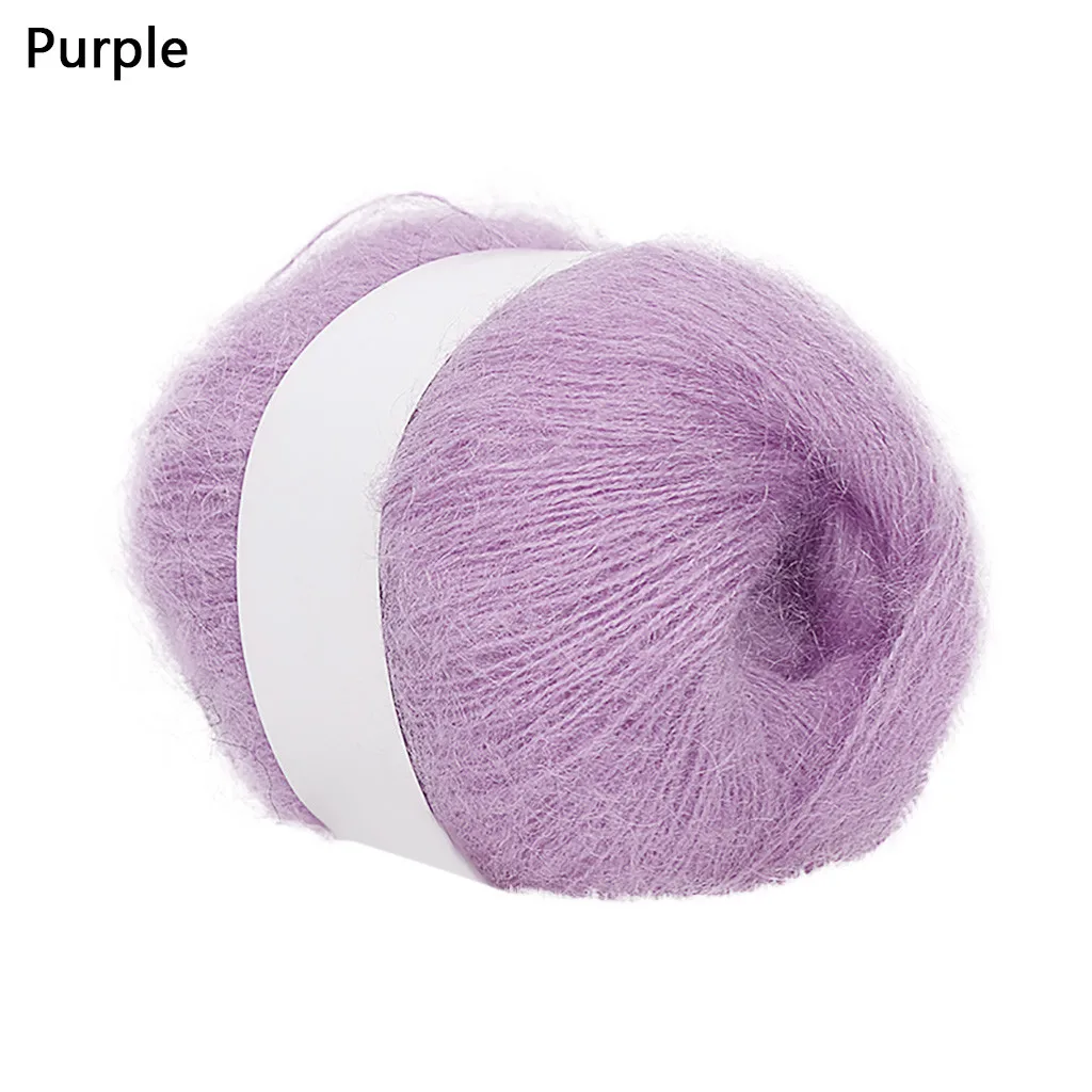 Шерстяная пряжа, шерстяная нить, сделай сам, тканая пряжа, ручная вязка, вязаное крючком одеяло, молочный хлопок, вязаная пряжа, мягкая теплая Детская Пряжа#45 - Цвет: purple