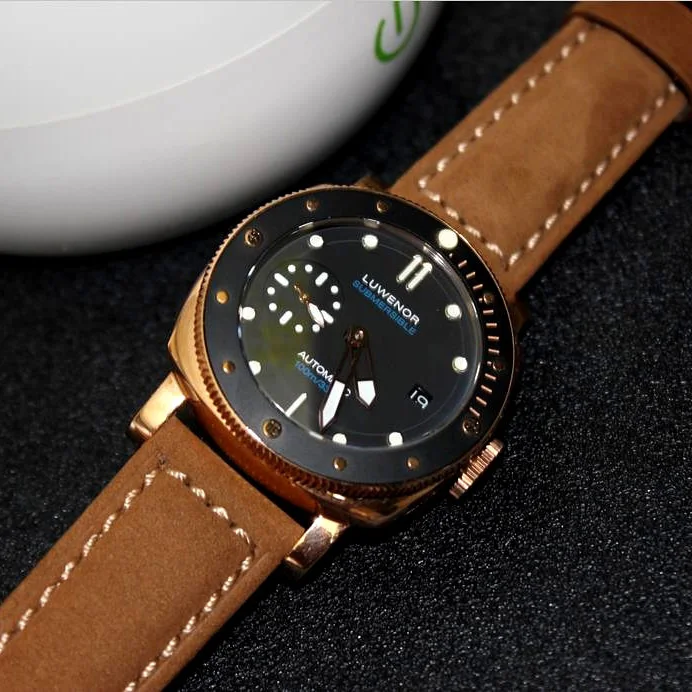 

Pilot Unique Watches Automatic Mens Timepieces Self Wind Mechanical Wristwatch Sapphire Glass 50m Waterproof Montres Mécaniques