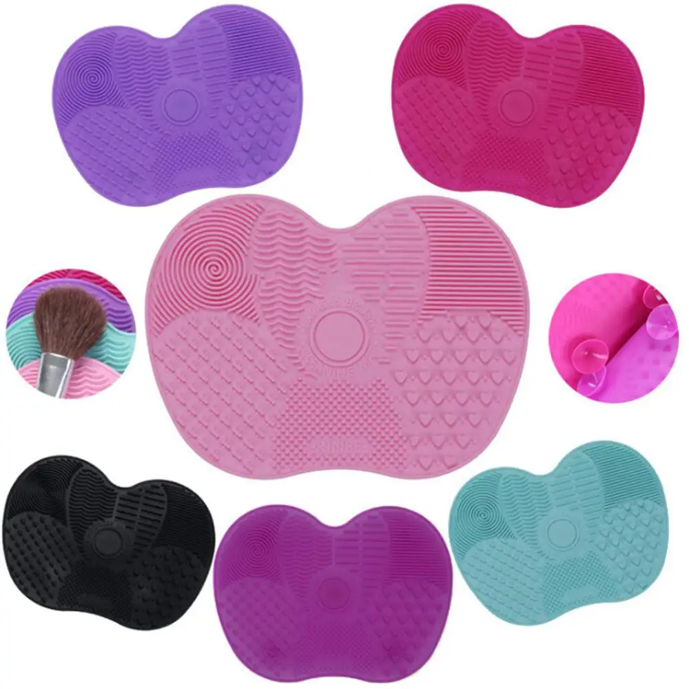 Silicone Makeup Brush Cleaning Pad Mat Brush Washing Tools Cosmetic Eyebrow Brushes Cleaner Tool Scrubber Board Makeup Cleaning