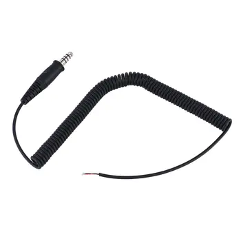 

Helicopter Headset Replacement Cable With U-174 / U Military Connector