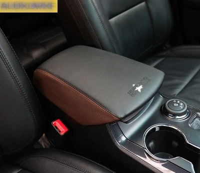 Для Ford Explorer Sport 2011 2013 аксессуары автомобиль подлокотник коробка защитные чехлы Искусственная кожа внутренняя отделка