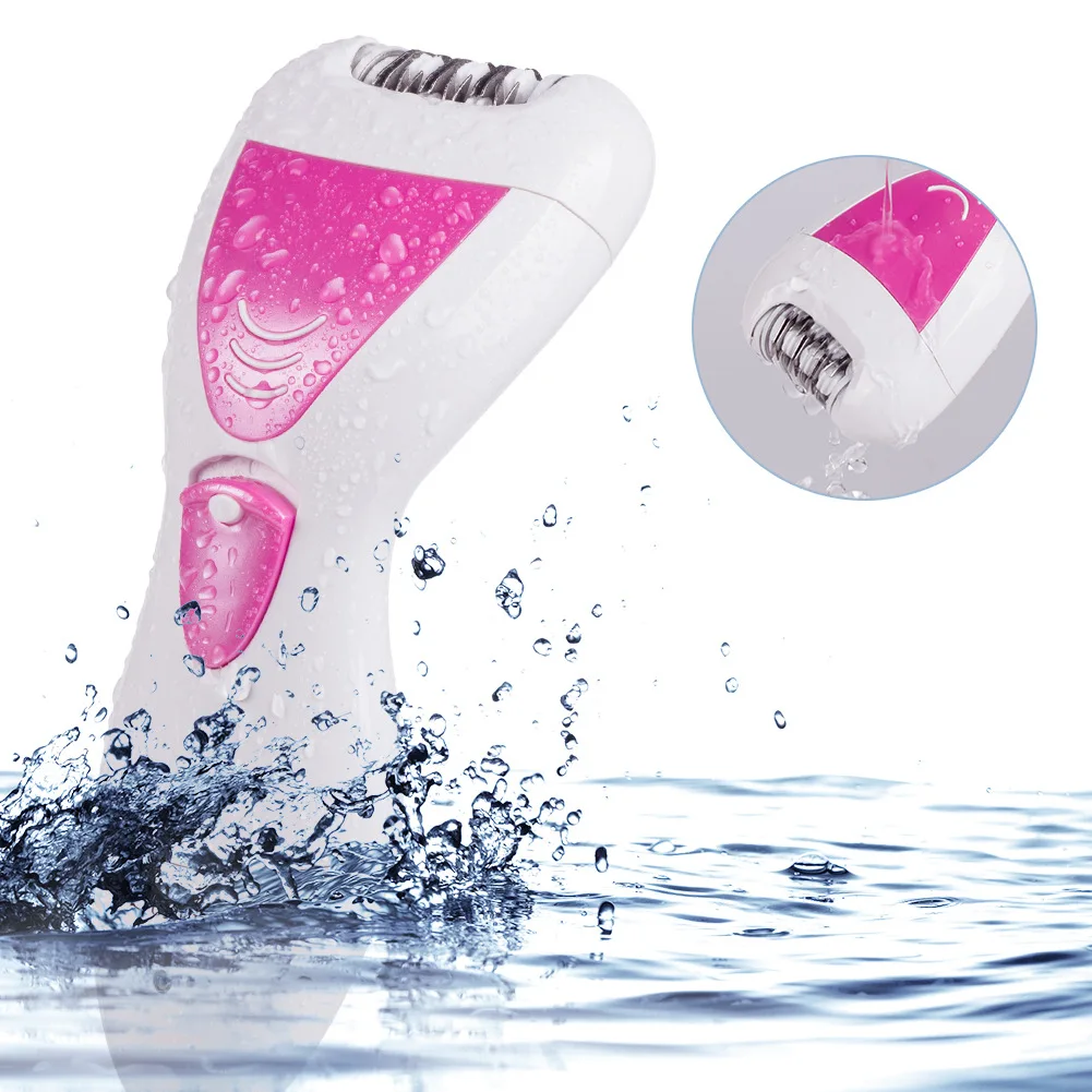 

New Products 4-in-1 Rechargeable Foot Grinder Electric WOMEN'S Shaver Multi-functional Epilator Hair Pedicure Device