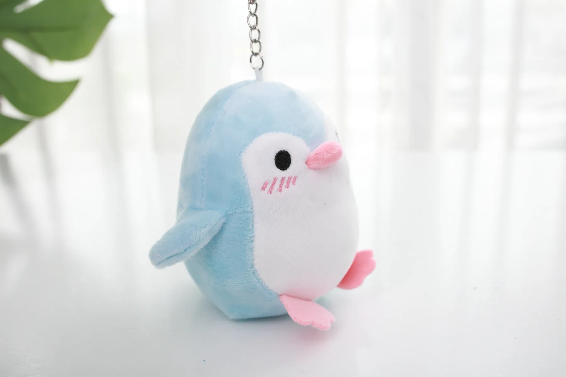 Мягкий пингвин плюшевые брелки игрушки Куклы Kawaii мягкая подушка для животных плюшевая детская девочка мальчик подарок домашний декор День Рождения Вечеринка - Цвет: blue