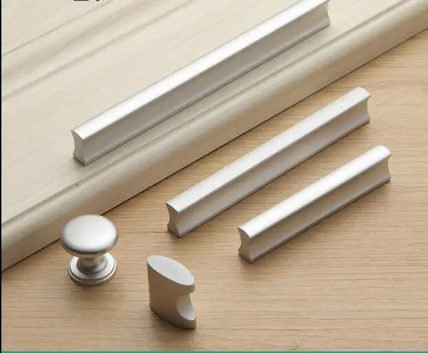 Шкаф Современная дверная ручка минималистский пространство Алюминий однотонная