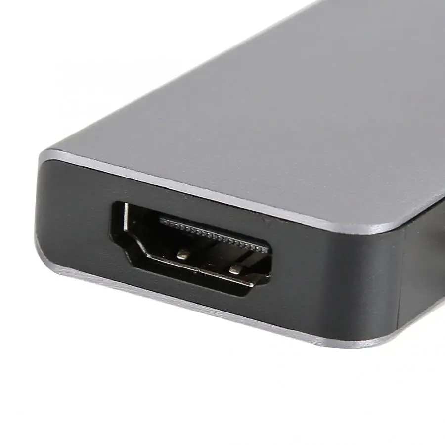 7-в-2 USB-C концентратор 2 USB3.0 PD зарядки USB C/F, флеш-карты памяти TF для устройства чтения sd-карт PD адаптер для зарядного устройства