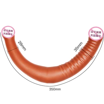 Thick Double Penetration Dildos Strapon For Lesbian Couples Long Two Headed Ended Wearable Phalos Anal Masturbation Women To Men 3