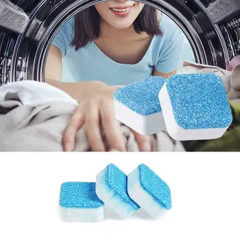 

12 Pcs Washing Machine Cleaner tablets Descaler Deep Remover Cleaning Multifunctional Supplies Laundry Durable Deodorant V7K9