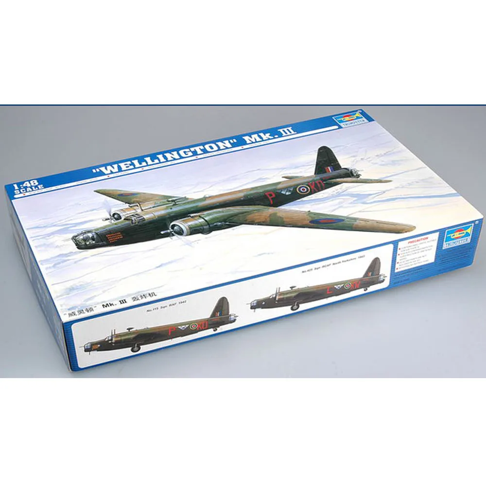 

Trumpeter 02823 1/48 British Vickers Wellington Mk.III Bomber Plane Airplane Aircraft Toy Plastic Assembly Model Kit